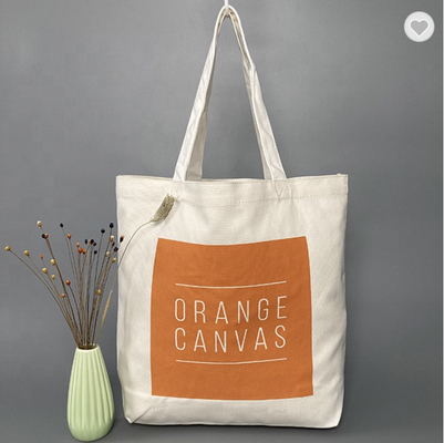 Bom preço. Saco de tecido de algodão feminino de 12oz 10oz Saco de ombro de lona para vinho on-line