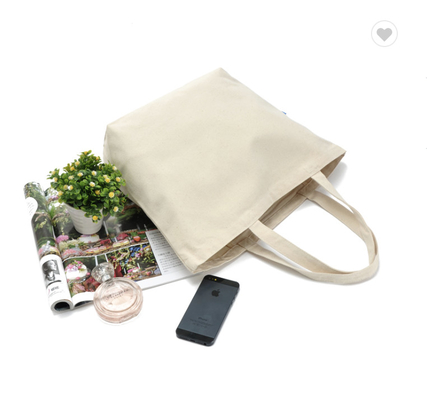 Bom preço. Sacos de tecido de algodão orgânico Eco Amigável Sacos de Tote de lona 6oz 8oz on-line