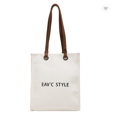Bom preço. Mulheres Bolsas Reutilizáveis Personalizadas Bolsa de Tote 10oz com alças de couro on-line