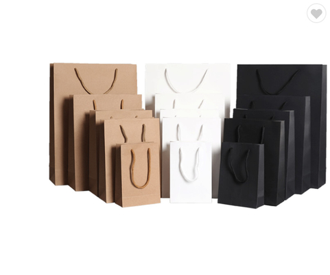 Bom preço. Sacos de papel personalizados para levar ou entrega de alimentos Preto Branco Marrom on-line
