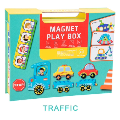 Bom preço. OEM Educativo Puzzle Magnético Caixas de Tráfego Tema Para 2 Anos de Idade Crianças on-line