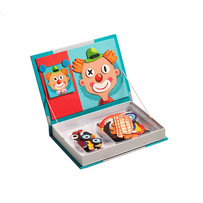 Bom preço. OEM Caras Loucas Livro Magnético De Madeira Puzzles Puzzles Box Para 3 Anos de Idade Crianças on-line