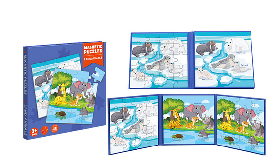 Bom preço. Brinquedos Educativos Magnéticos Jigsaw Puzzle Terra Animal Para 5 Anos de Idade on-line