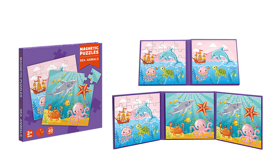 Bom preço. Brinquedos Educativos Magnéticos Animais do Mar Puzzles Para 3 Anos + on-line