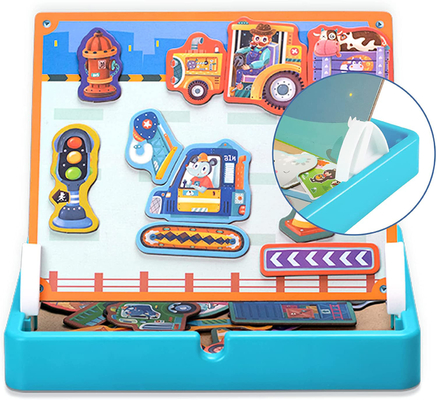 Bom preço. Crianças pré-escolares Jogos de Puzzle Magnéticos Veículos de Engenharia Para Idades 4-8 40Pcs on-line